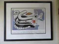 J.M Basquiat & Andy Warhol, Gagosian Gallery 1997, Print Framed