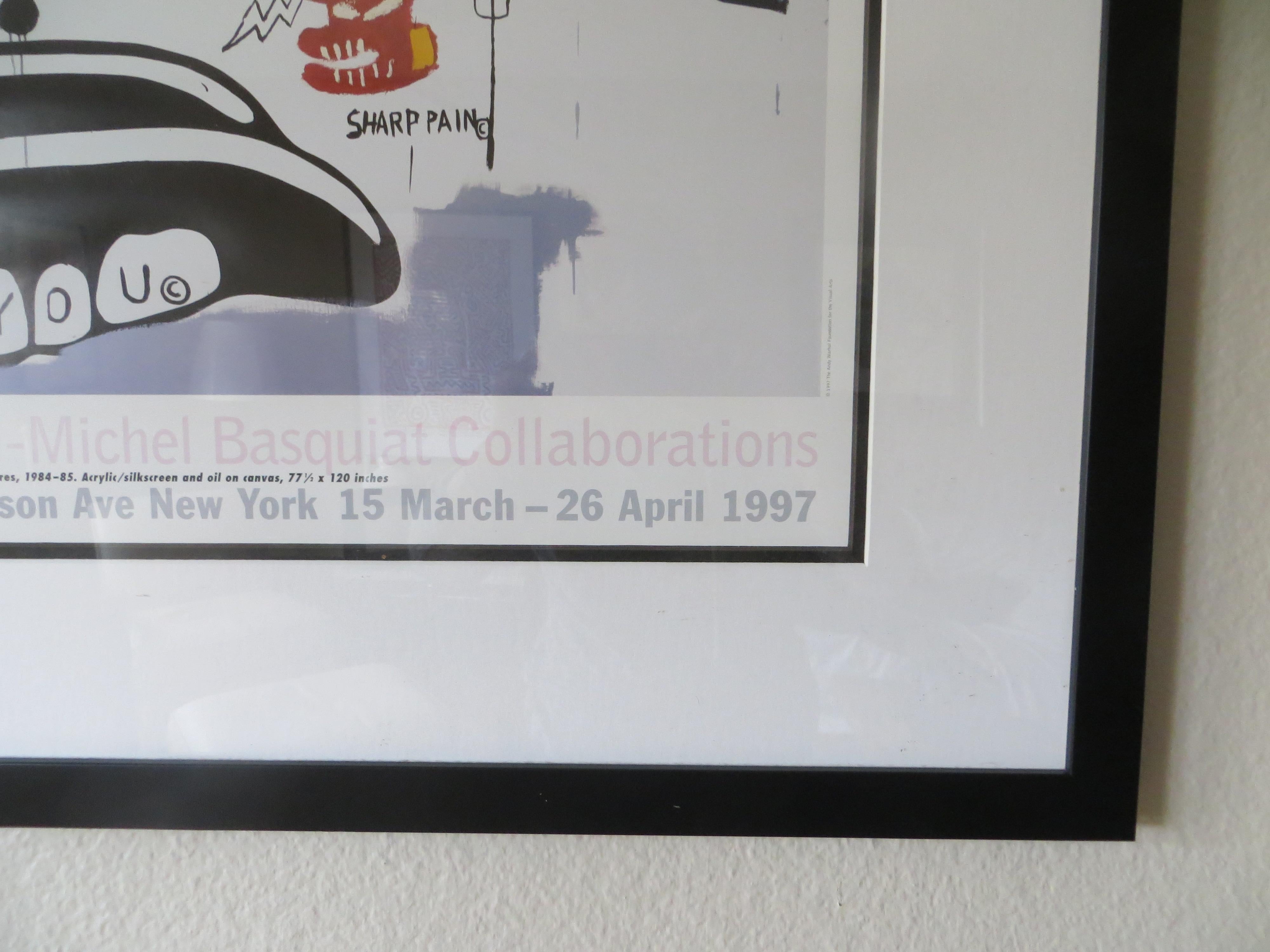 L'affiche d'exposition Pop Art imprimée en lithographie est publiée par la célèbre Gallery Gagosian de New York, imprimée en 1997 en édition limitée non numérotée à l'occasion de l'exposition. Elle présente une œuvre de collaboration créée à