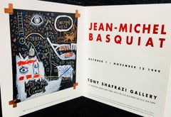 Basquiat announcement card/poster 1990s (Tony Shafrazi Gallery)