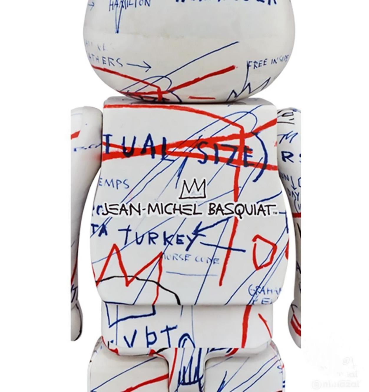Basquiat Bearbrick 1000% figure (Basquiat BE@RBRICK) - Contemporary Sculpture by after Jean-Michel Basquiat