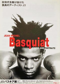 Retro Basquiat Boxing Poster 1997