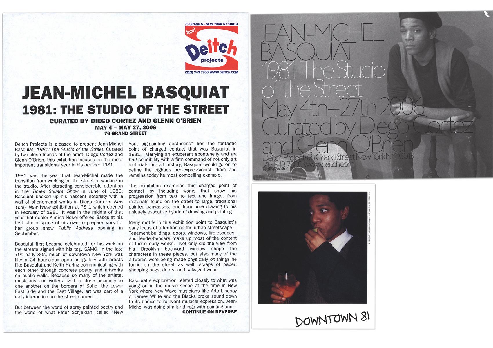 Basquiat Downtown 81 collection (Basquiat, 1981: The Studio of the Street)  For Sale 2