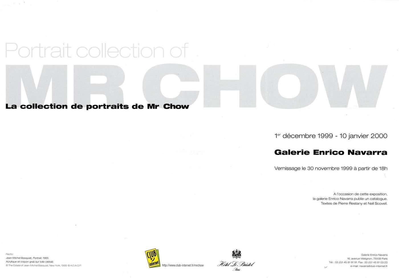 Basquiat Enrico Navarra Gallery 2000 (vintage Basquiat announcement) For Sale 1