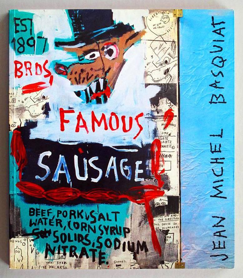 Catalogue Basquiat Navarra Paris (Sausage marron) - Print de after Jean-Michel Basquiat
