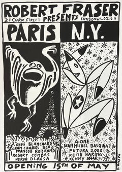 Vintage Basquiat, Keith Haring, Futura & Kenny Scharf Robert Fraser Gallery 1984