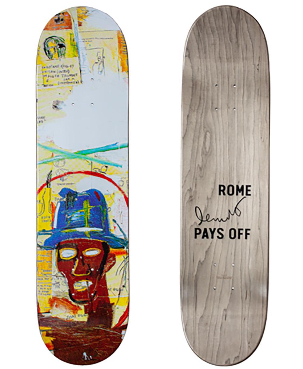Rome Pays Off x Basquiat and Disney x Haring Skate Decks For Sale 1