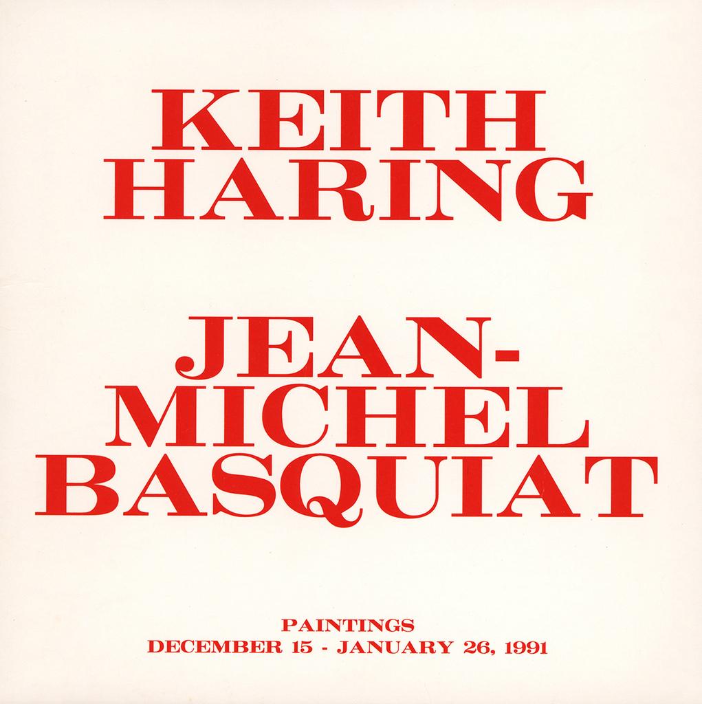 Basquiat Keith Haring Tony Shafrazi Gallery 1991 (Basquiat Keith Haring 1991) - Print de after Jean-Michel Basquiat
