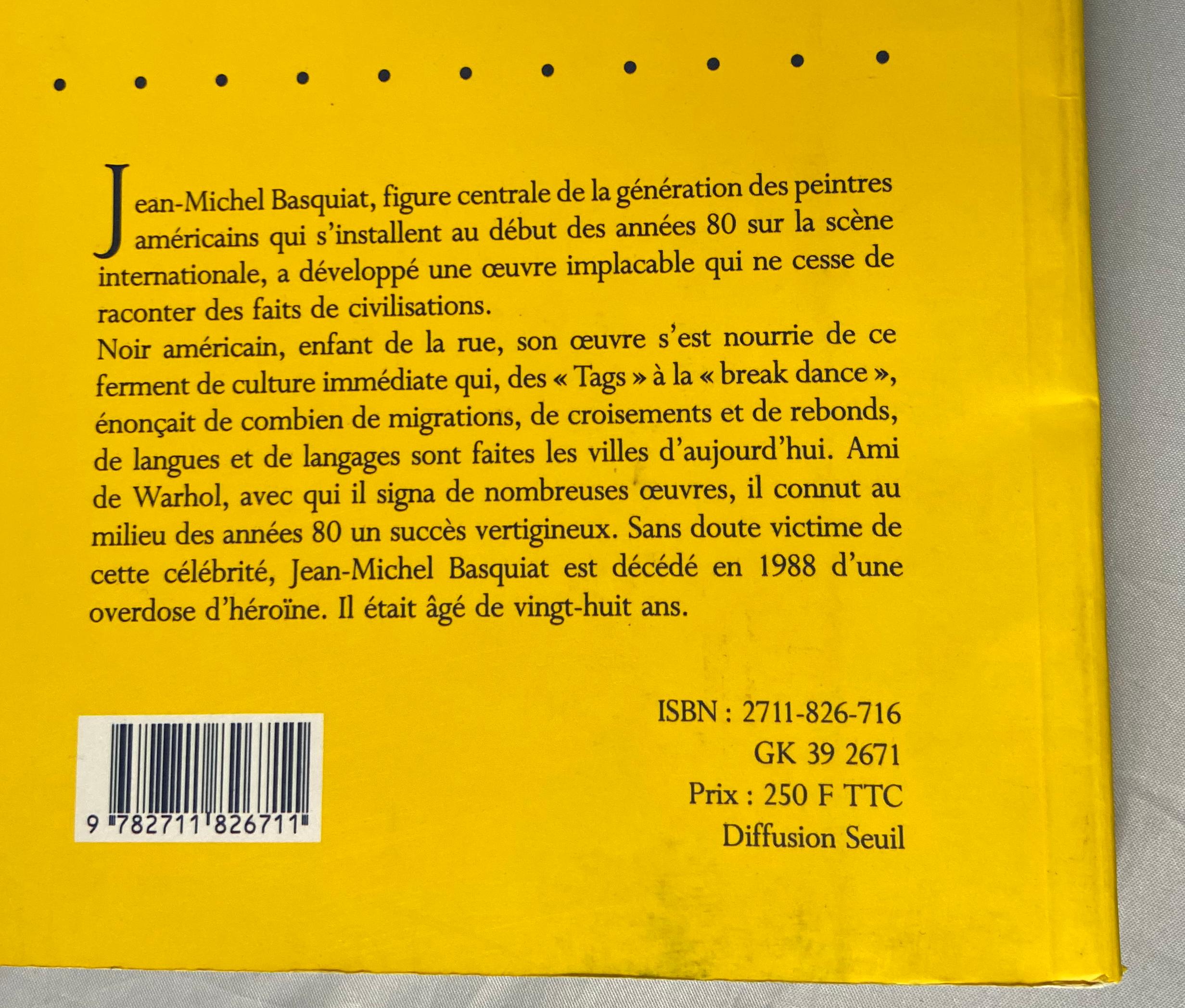 Basquiat Marseille exhibition catalog 1992 For Sale 4