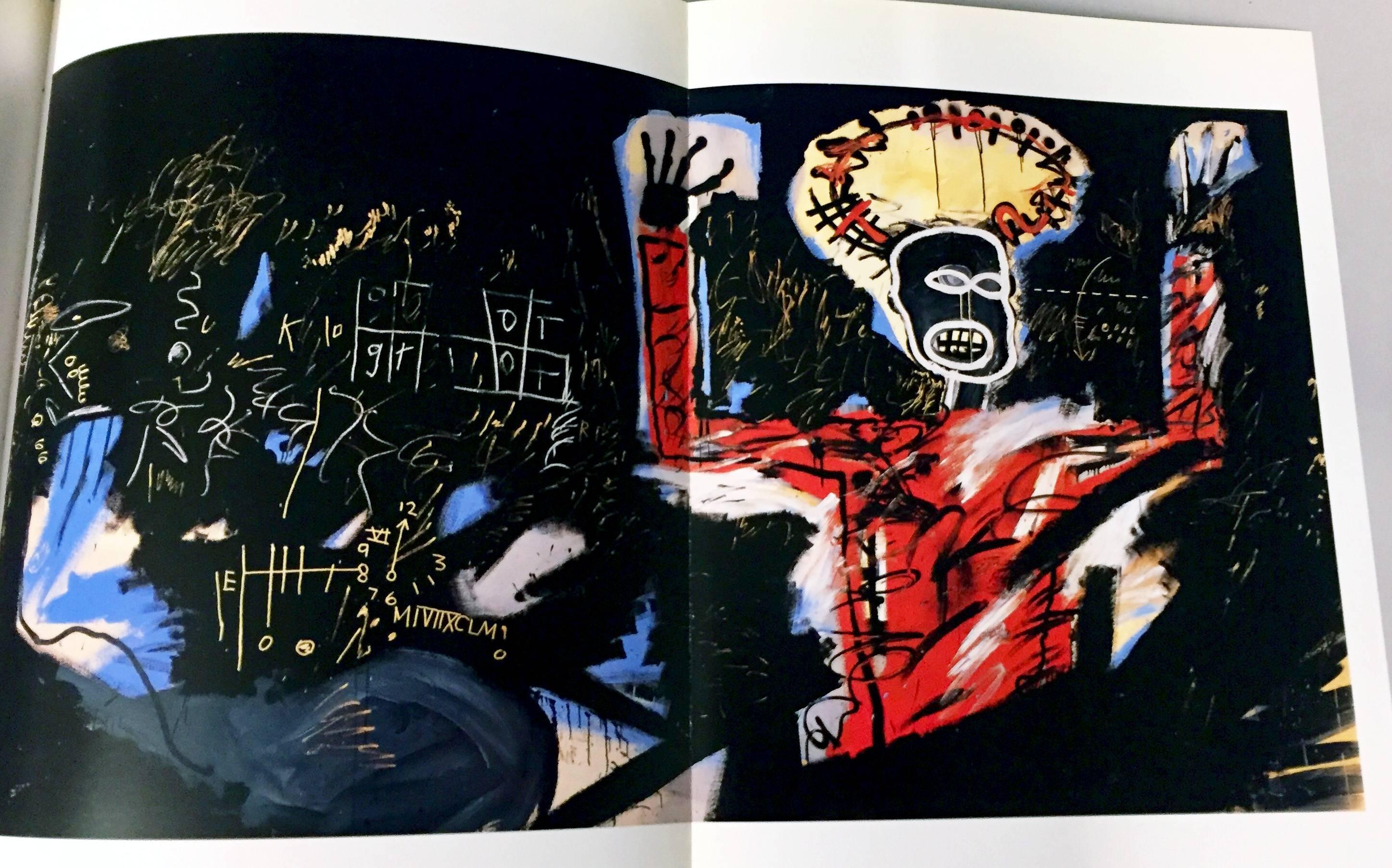 Jean-Michel Basquiat France 1992 :
Catalogue d'exposition original, pour Jean-Michel Basquiat - Une rétrospective ; Musée Cantini, Marseille, France, 1992.

Couverture illustrée avec rabats, 192 pages ; environ 30 x 23 cm (10 x 12 pouces).

Environ