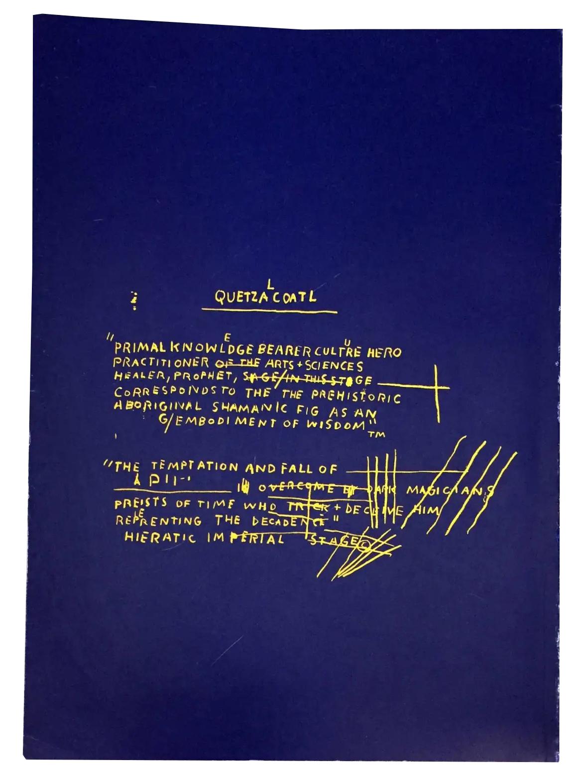 Peintures de Basquiat 1981-1984 ( Catalogue de la galerie Basquiat Fruitmarket 1984)  - Pop Art Print par after Jean-Michel Basquiat