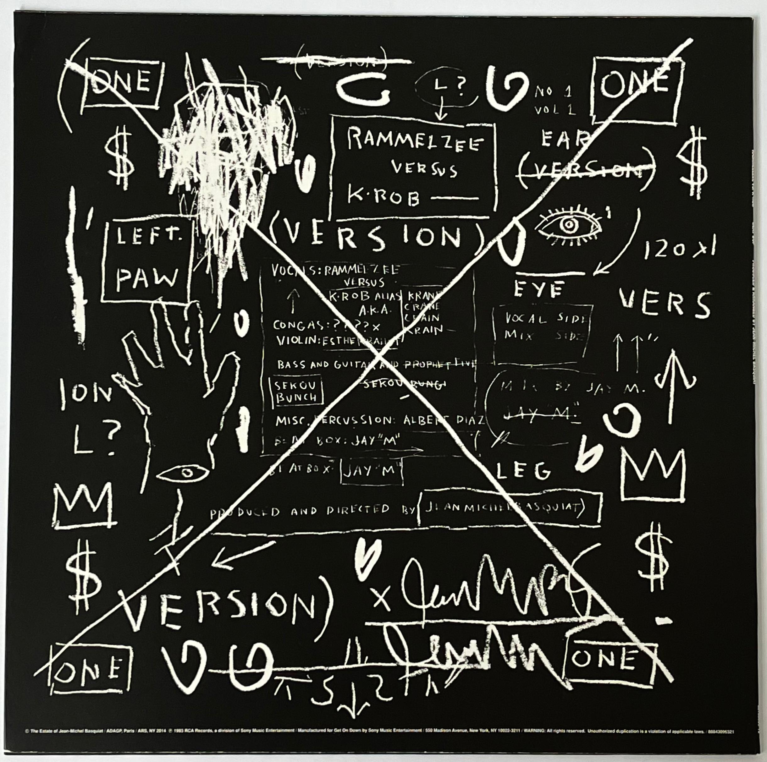 Basquiat record art: set of 2 (Basquiat The Offs Basquiat Beat Bop 2014/2019) For Sale 3