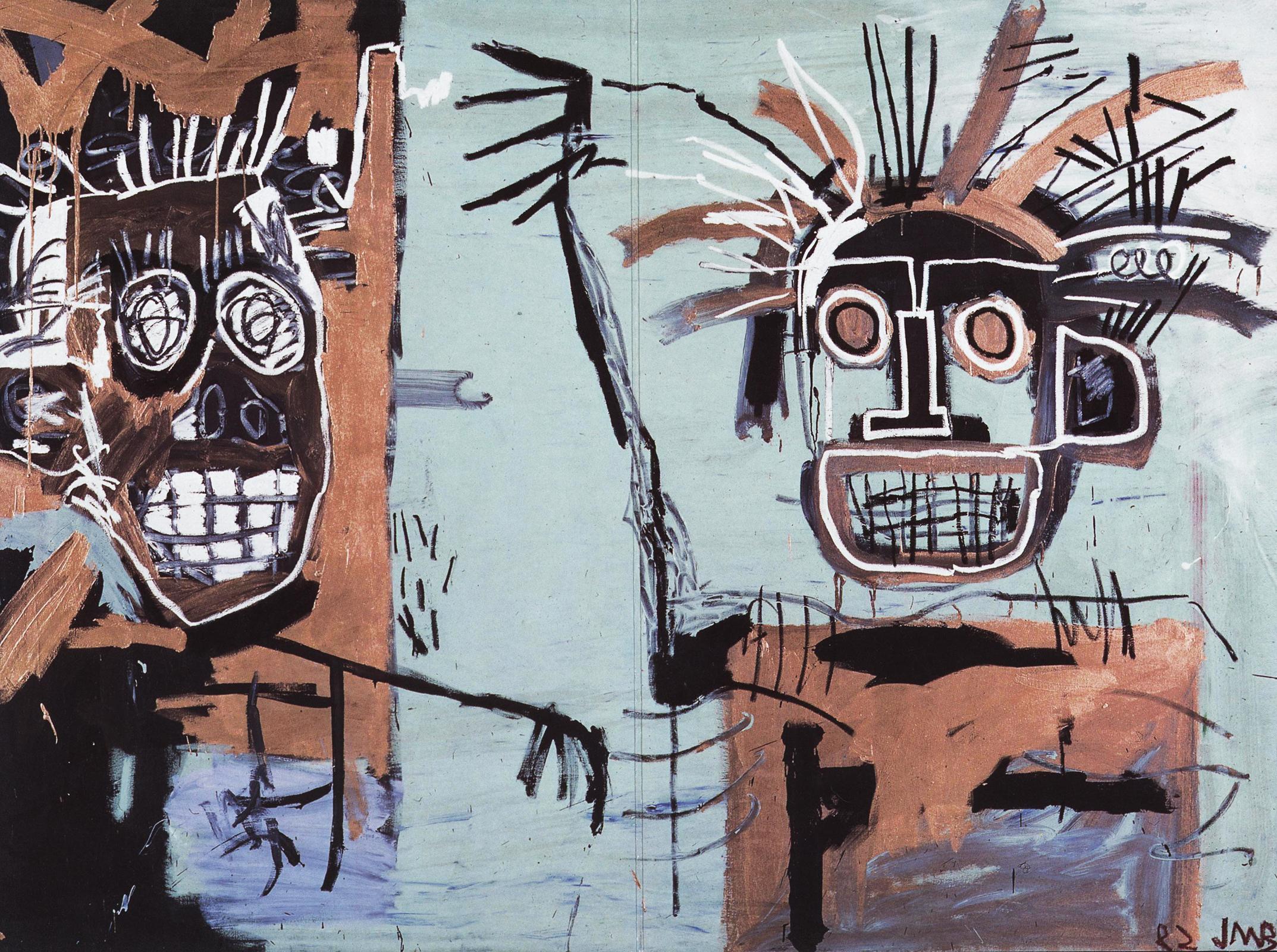 after Jean-Michel Basquiat Animal Print - Basquiat Serpentine Gallery 1996 (announcement) 