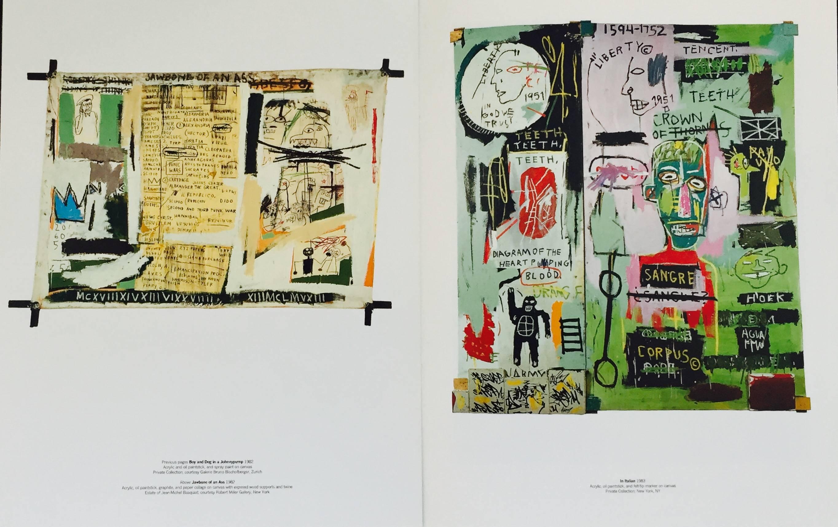 Basquiat Serpentine Gallery Londres 1996 :
Rare catalogue d'exposition de Basquiat des années 1990, hautement collectionnable, publié à l'occasion de la première grande exposition londonienne de Basquiat : Jean-Michel Basquiat, Serpentine Gallery,