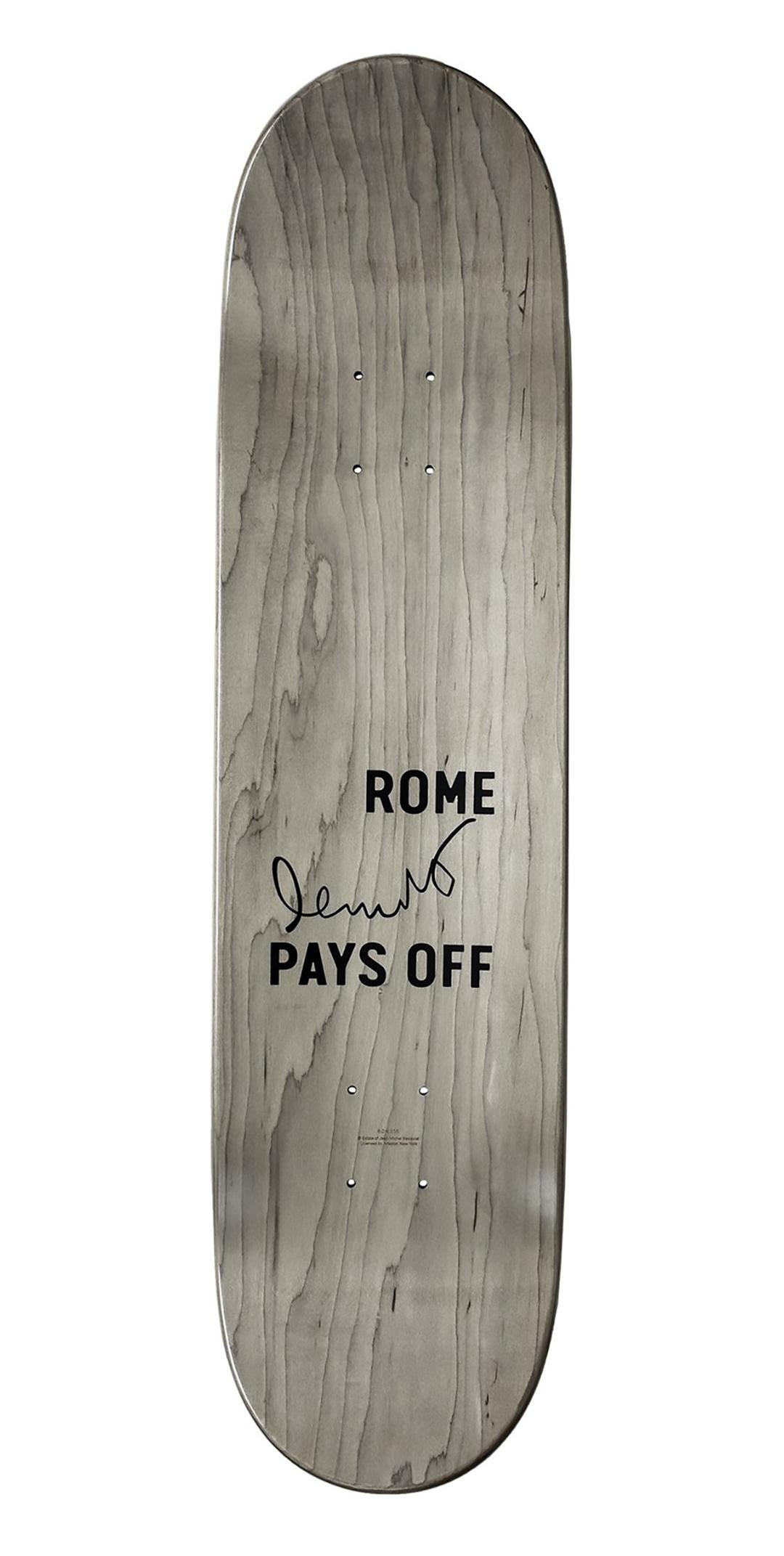 Rome Pays Off x Estate of Jean-Michel Basquiat Skate Deck Toxic For Sale 1