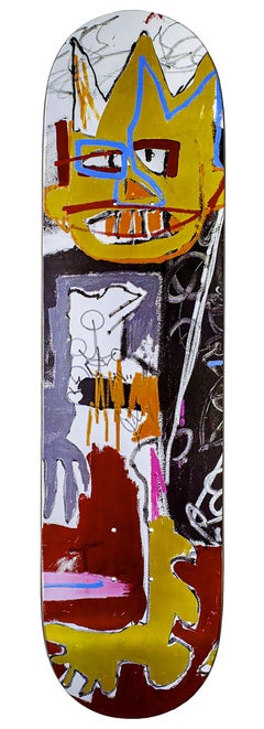 Basquiat Skateboard Decks: set of 2 works (Basquiat A-One Basquiat Toxic)