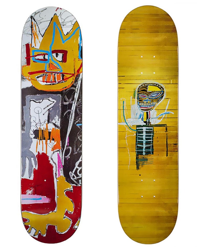 Skateboard Deck Basquiat - 14 For Sale on 1stDibs