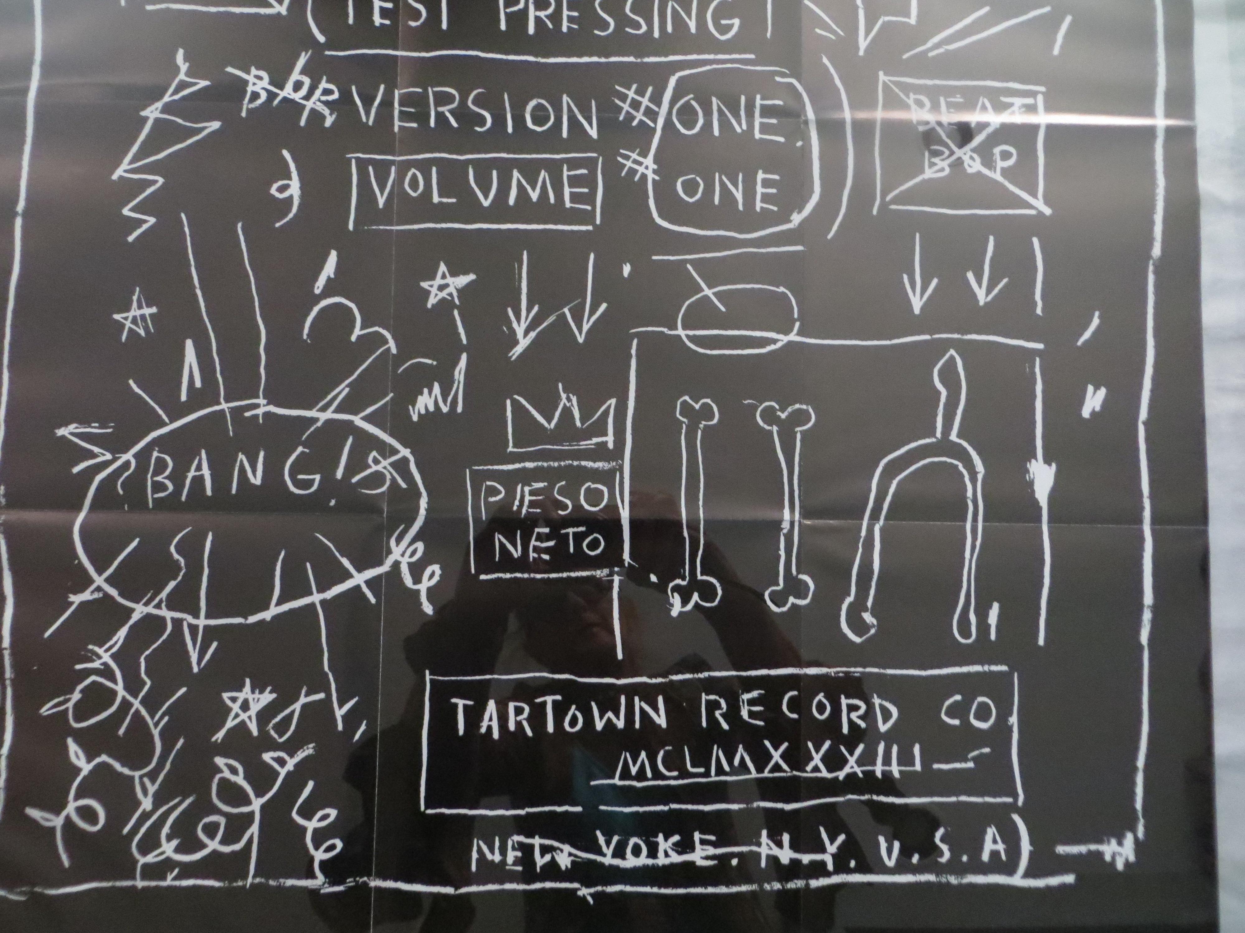 Jean-Michel Basquiat & Rammelzee, Beat Bop, disco 12 pollici con poster incorniciato 3