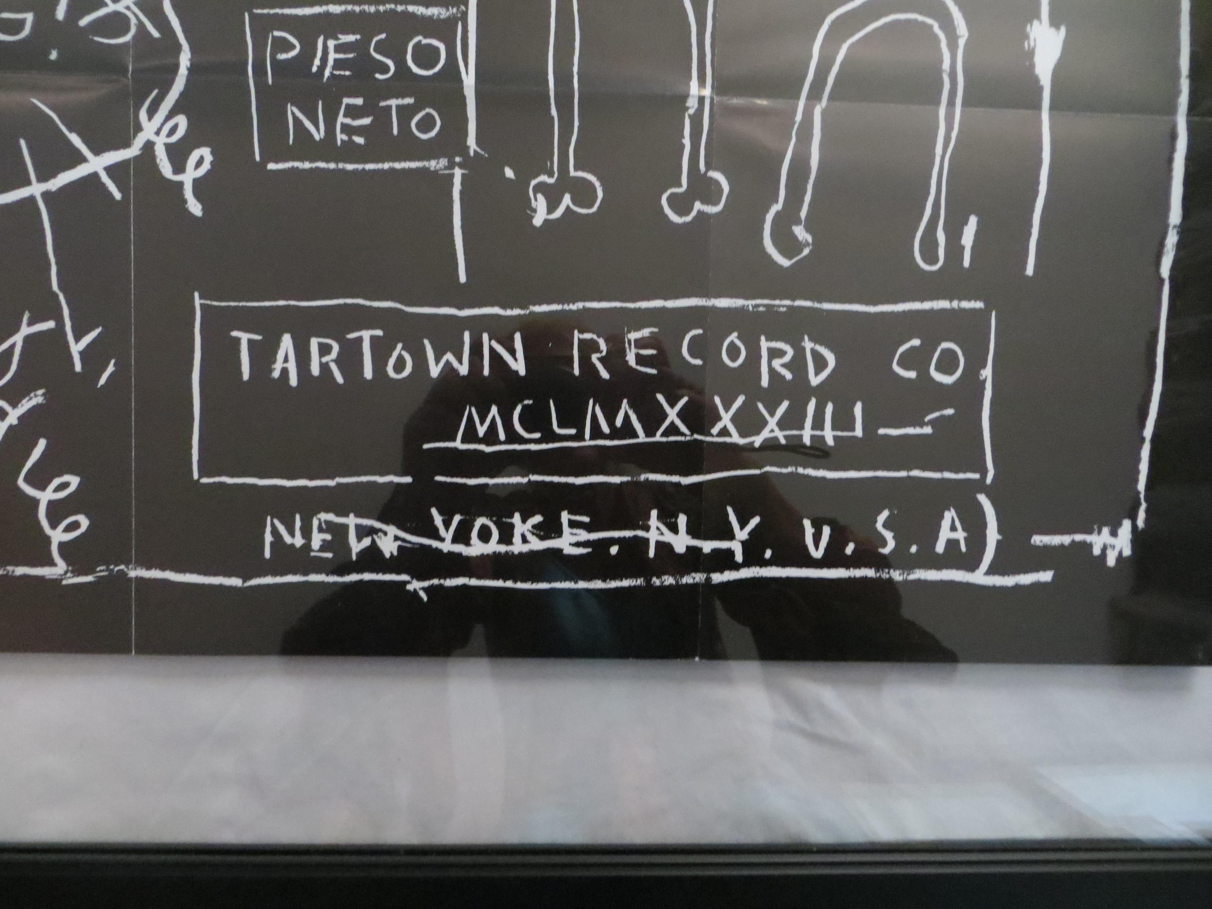 Jean-Michel Basquiat & Rammelzee, Beat Bop, 12inches Record With Poster Framed  2
