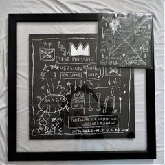 Vintage Jean-Michel Basquiat & Rammelzee, Beat Bop, 12inches Record With Poster Framed 