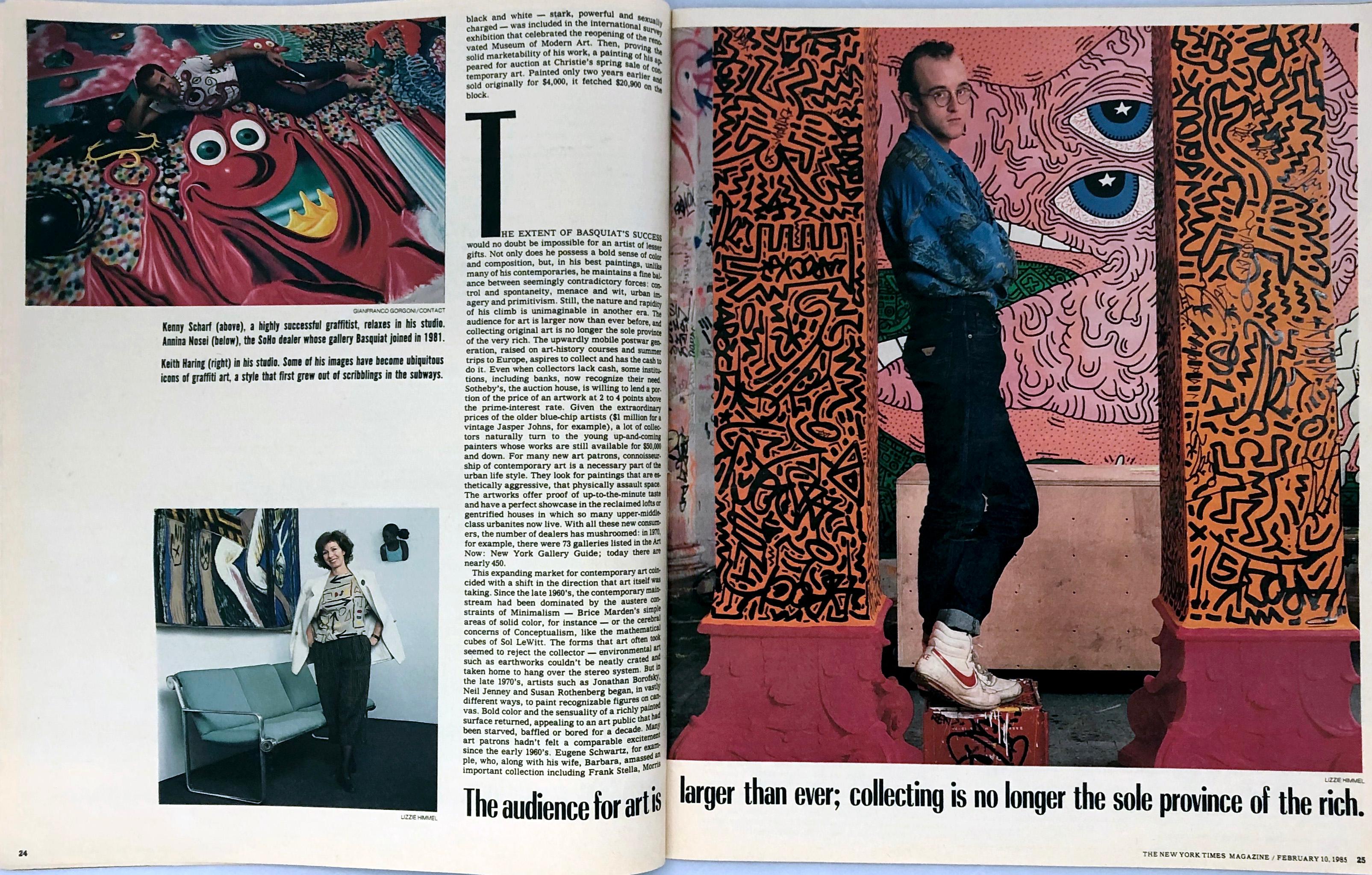 Jean-Michel Basquiat, The New York Times Magazine, février 1985  en vente 2