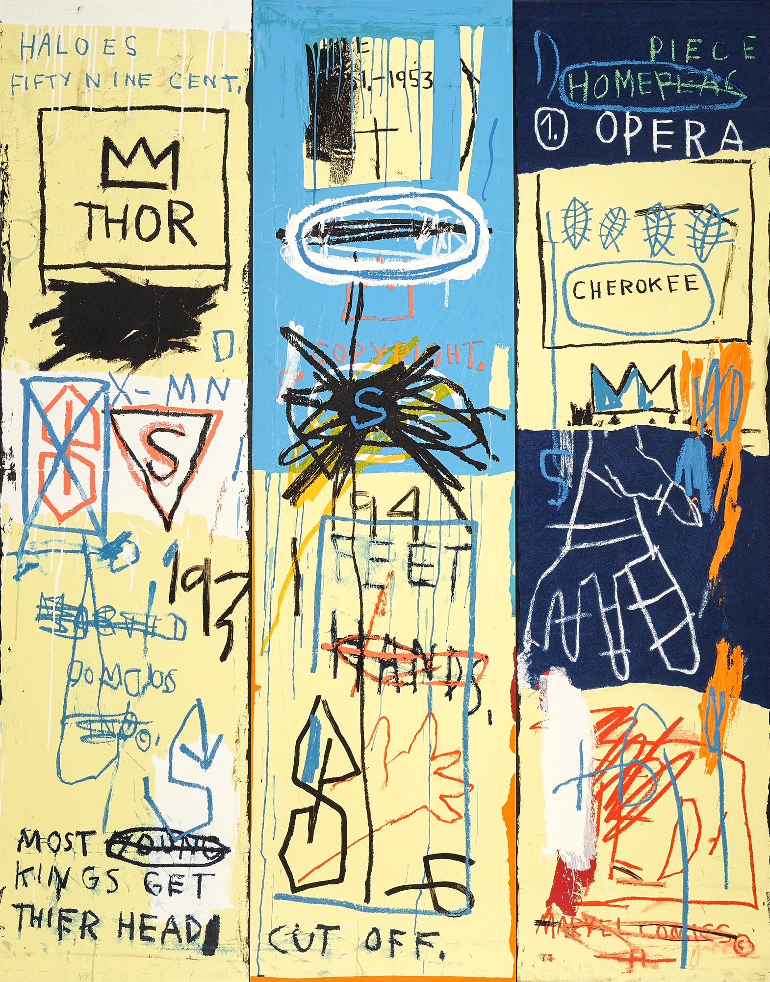 Jean-Michel Basquiat Figurative Print - Charles the First, Portfolio II 