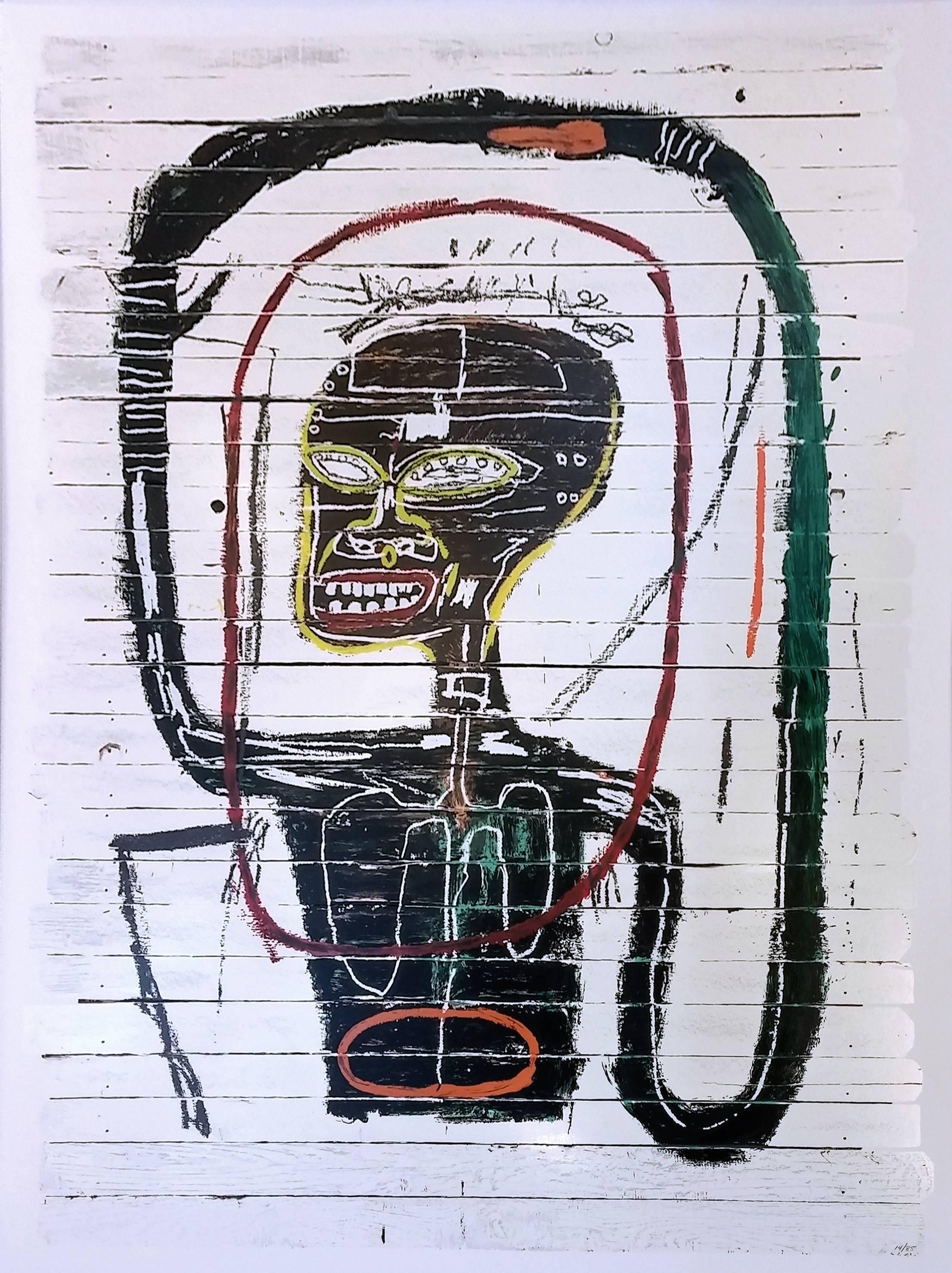 after Jean-Michel Basquiat Figurative Print - FLEXIBLE