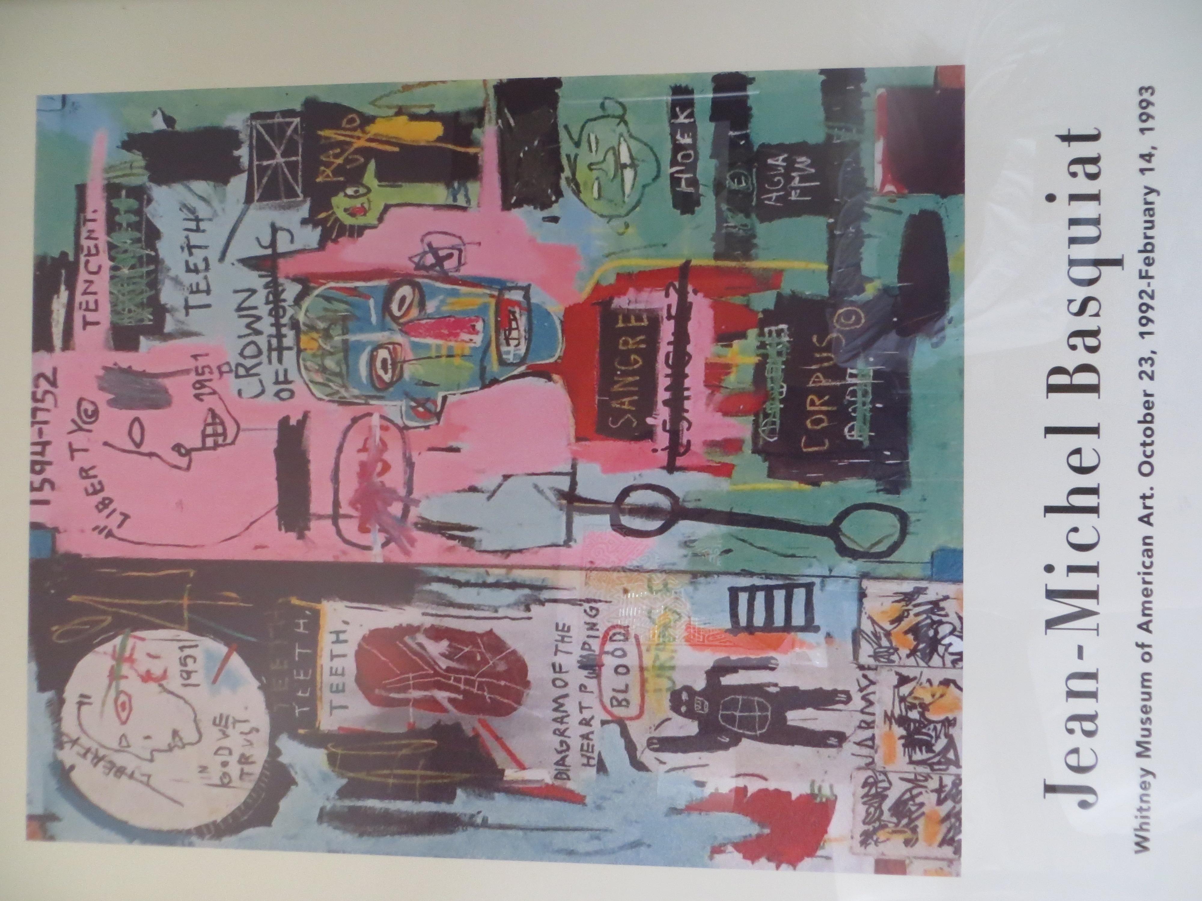  Jean-Michel Basquiat  Exhibition Poster - Print by (after) Jean-Michel Basquiat