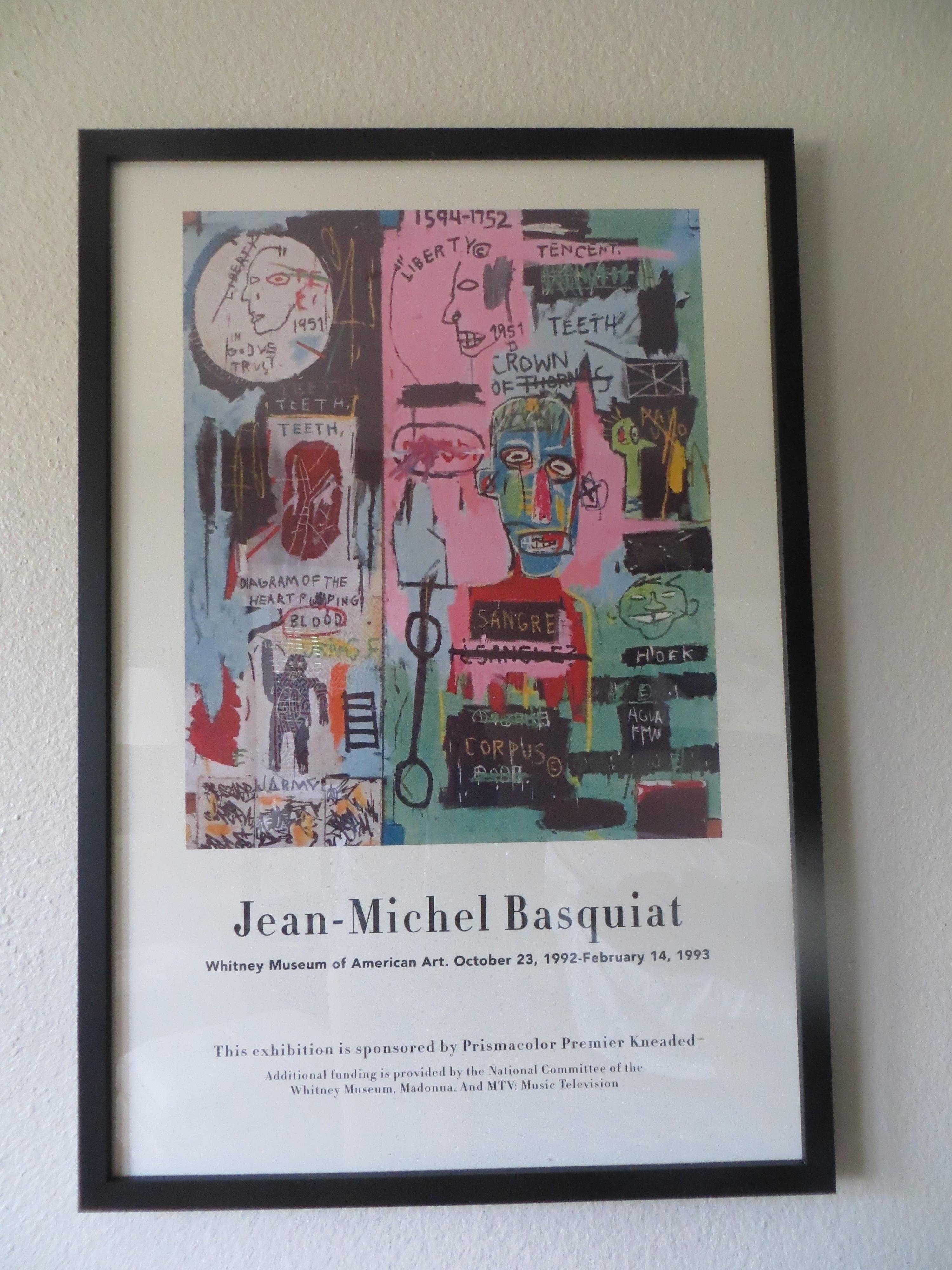 after Jean-Michel Basquiat Figurative Print -  Jean-Michel Basquiat  Exhibition Poster