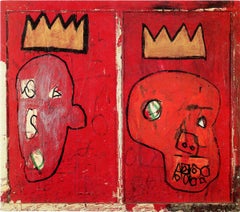 Jean-Michel Basquiat Quintana Gallery 1997 (carte d'announcement)