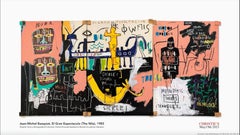 Poster serigrafico di grandi dimensioni di Jean-Michel Basquiat "The Nile", incorniciato