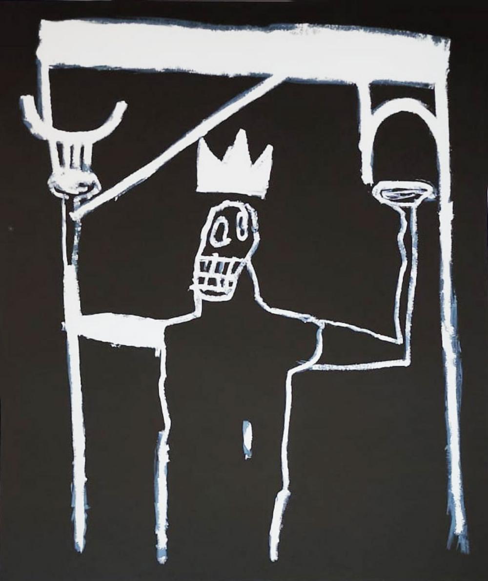 JEAN MICHEL BASQUIAT, 'UNTITLED 1997' VERY RARE LIMITED EDITION ESTATE LITHO. - Print by after Jean-Michel Basquiat