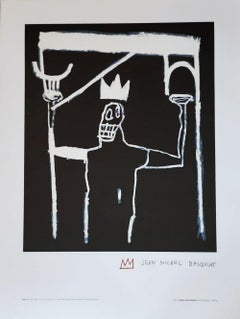 JEAN MICHEL BASQUIAT, 'UNTITLED 1997' VERY RARE LIMITED EDITION ESTATE LITHO.