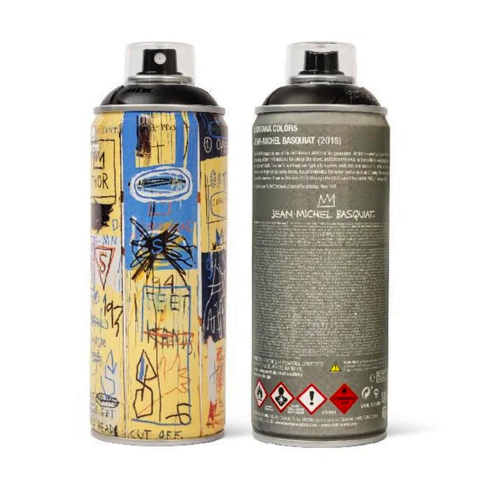 Limited edition Basquiat spray paint can - Street Art Mixed Media Art by after Jean-Michel Basquiat