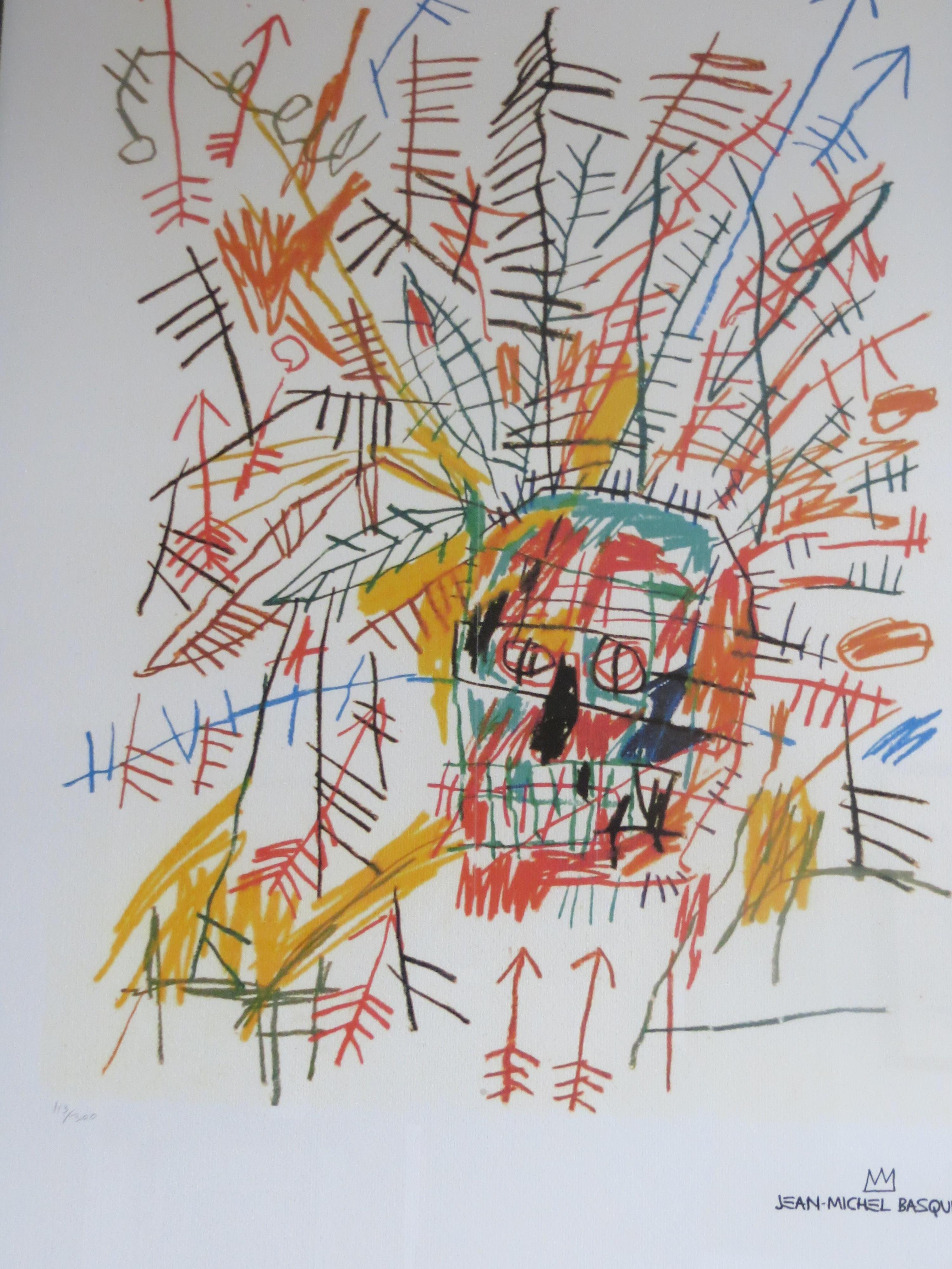 The Estate of Jean-Michel Basquiat,  Lithograph, 1113/ 300 Ltd  - Street Art Print by after Jean-Michel Basquiat