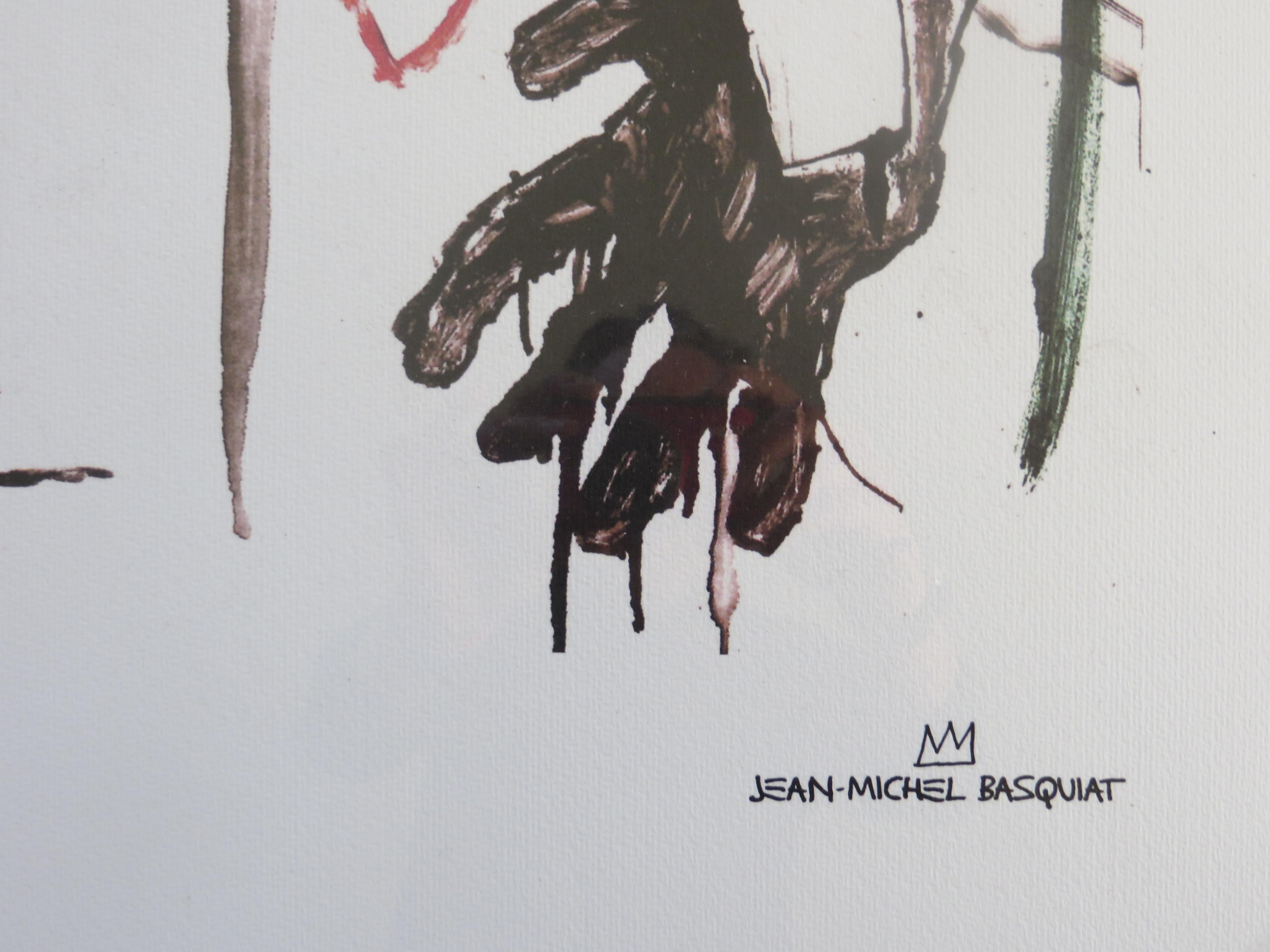 El patrimonio de Jean-Michel Basquiat,  Litografía 112/300 - Print de (after) Jean-Michel Basquiat
