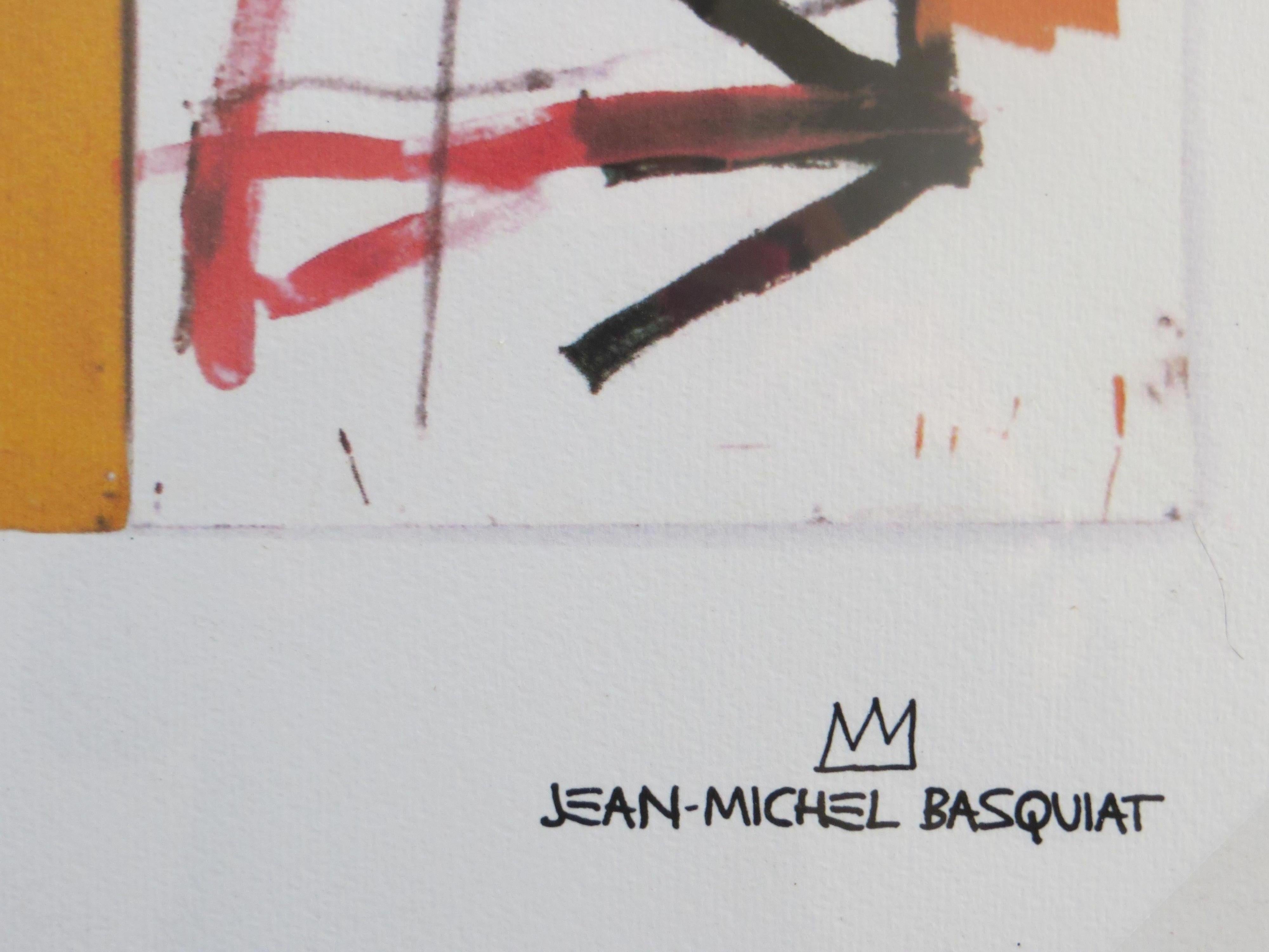 La succession de Jean-Michel Basquiat,  Lithographie 126/300 - Print de (after) Jean-Michel Basquiat