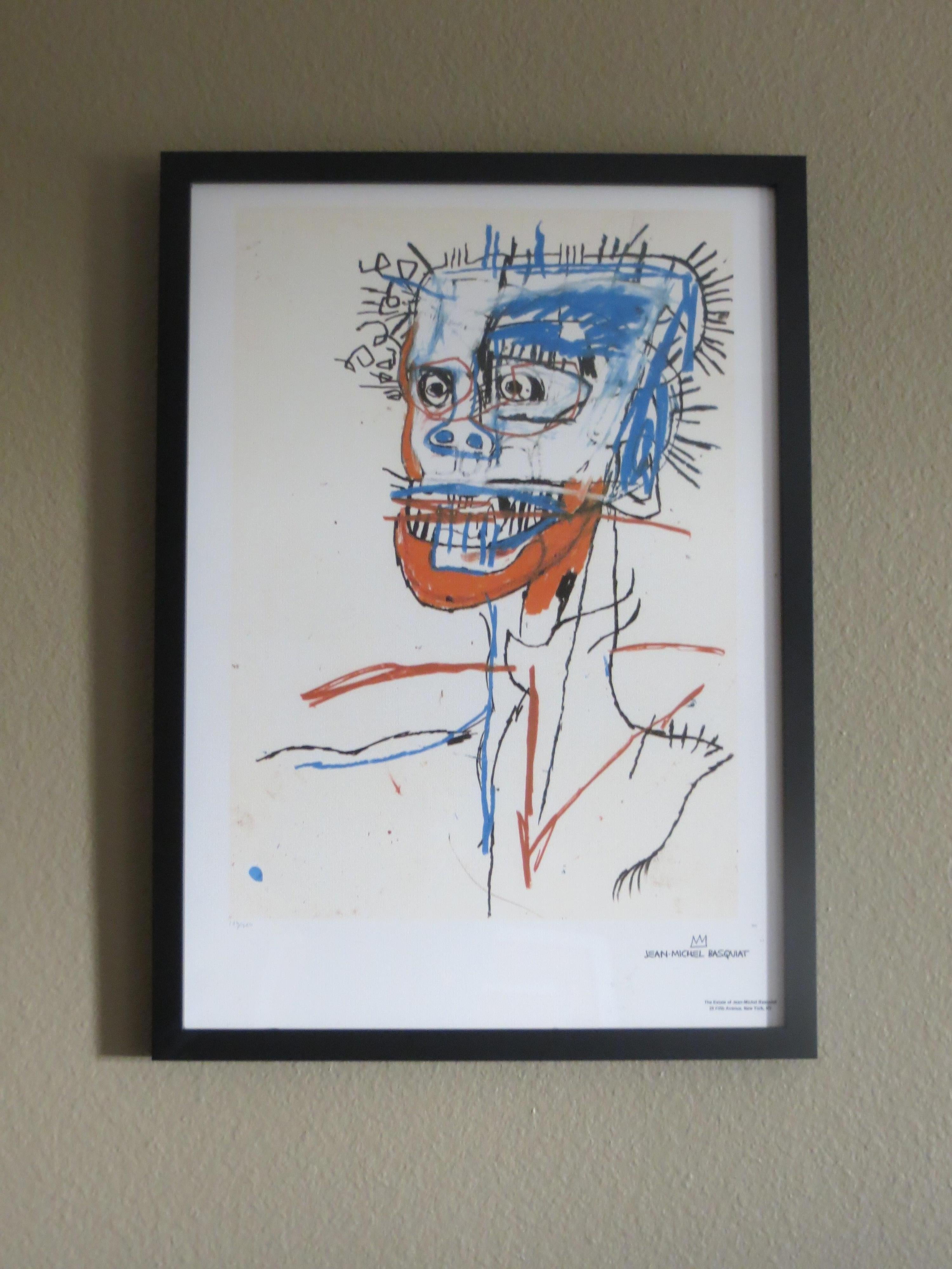 after Jean-Michel Basquiat Print - The Estate of Jean-Michel Basquiat, Lithograph, 179/300 Ltd 