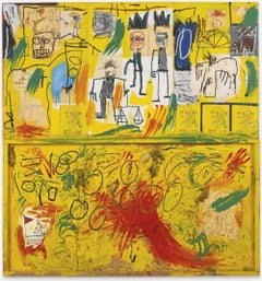 Jean Michel-Basquiat, Lithograph Numbered, "Yellow tar & Feathers"