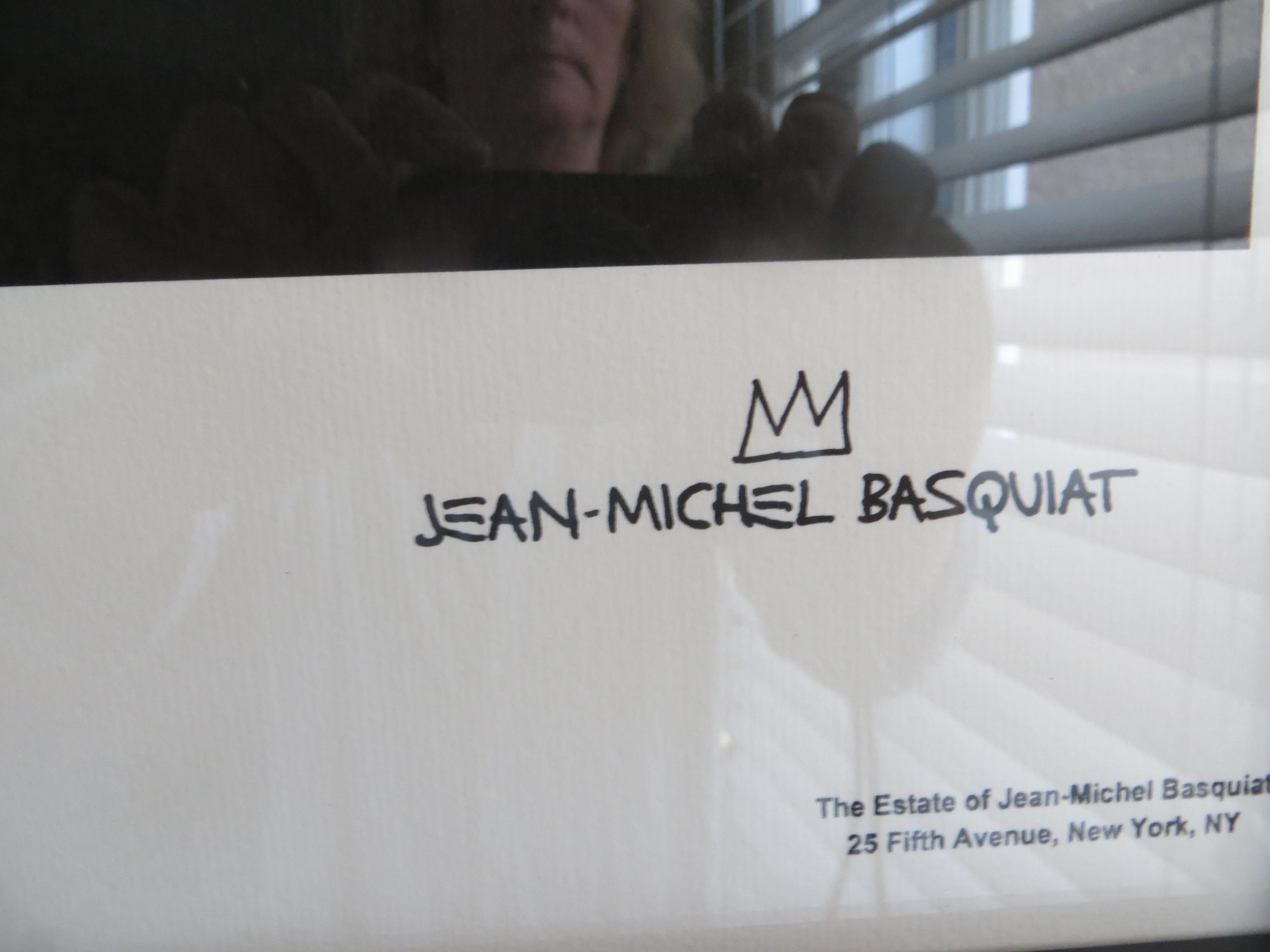 The Estate of Jean-Michel Basquiat, Self Portrait  Lithograph, Ltd 140  /300 - Print by after Jean-Michel Basquiat