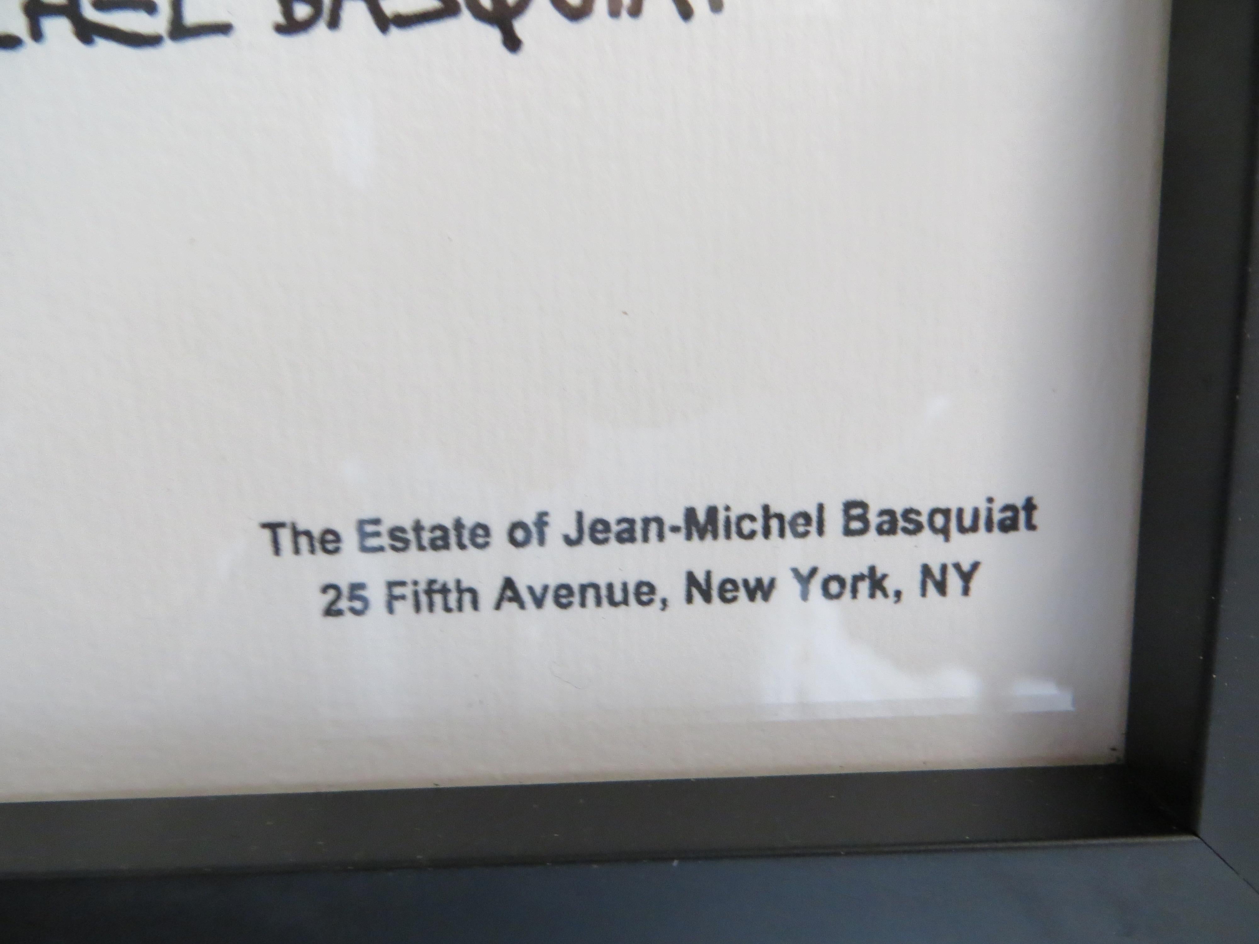 The Estate of Jean-Michel Basquiat, Self Portrait  Lithograph, Ltd 140  /300 - Street Art Print by after Jean-Michel Basquiat