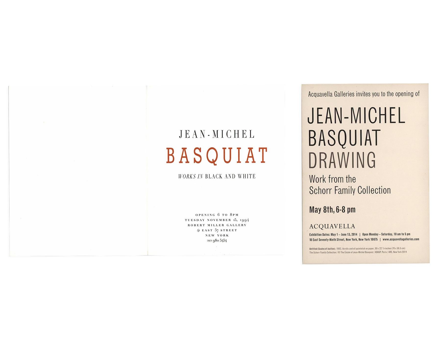 Vintage-Ankündigungen von Basquiat 1992-2014 (Set von 5) im Angebot 4