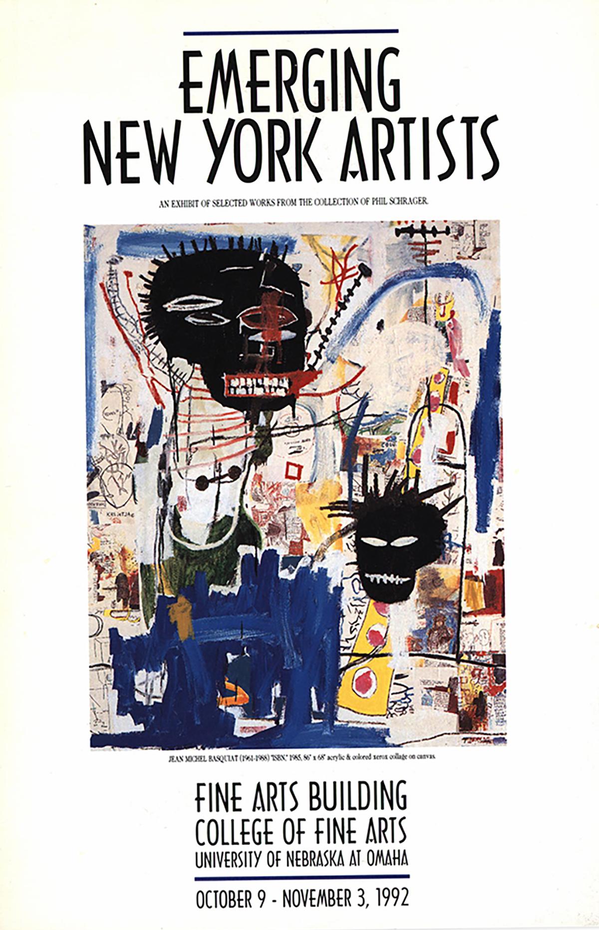 Vintage Basquiat announcements 1992-2014 (set of 5) - Art by Jean-Michel Basquiat