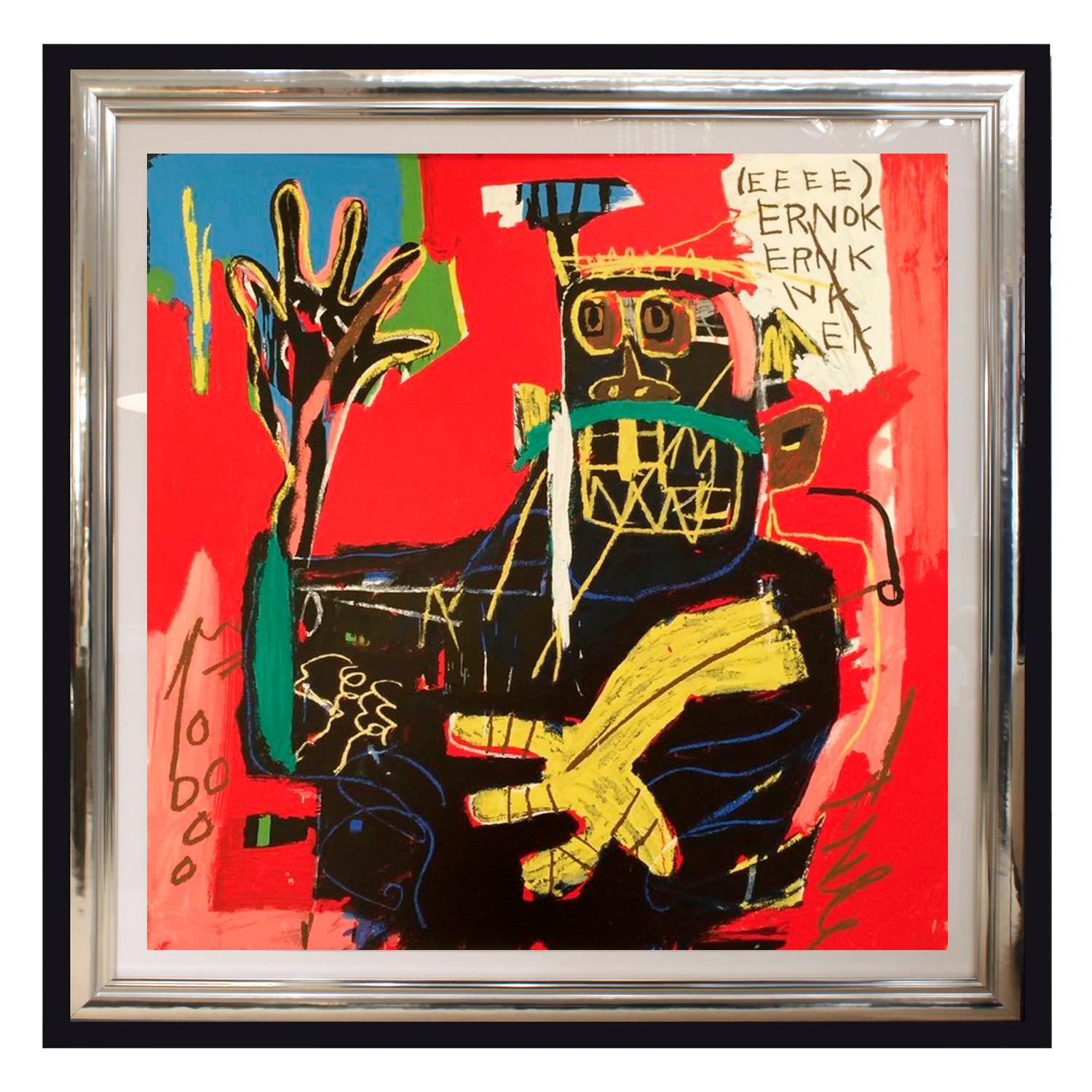 Silver Leaf (After) Jean-Michel Basquiat, Rare Collectors Set of 4 Screen Prints, Portfolio