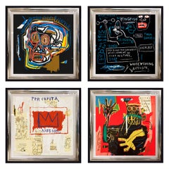 (After) Jean-Michel Basquiat, Rare Collectors Set of 4 Screen Prints, Portfolio