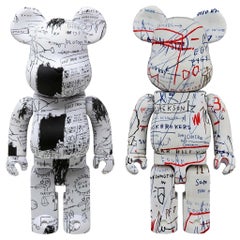 Basquiat Bearbrick 400% art toys: set of 2 works (Basquiat BE@RBRICK)