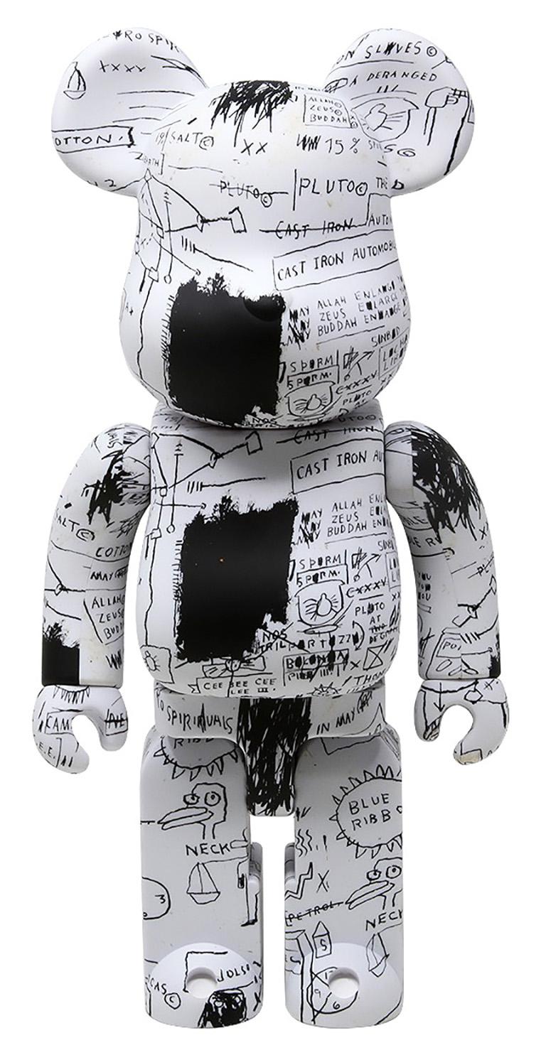 Basquiat Bearbrick 400% figure (Basquiat BE@RBRICK) - Sculpture by after Jean-Michel Basquiat