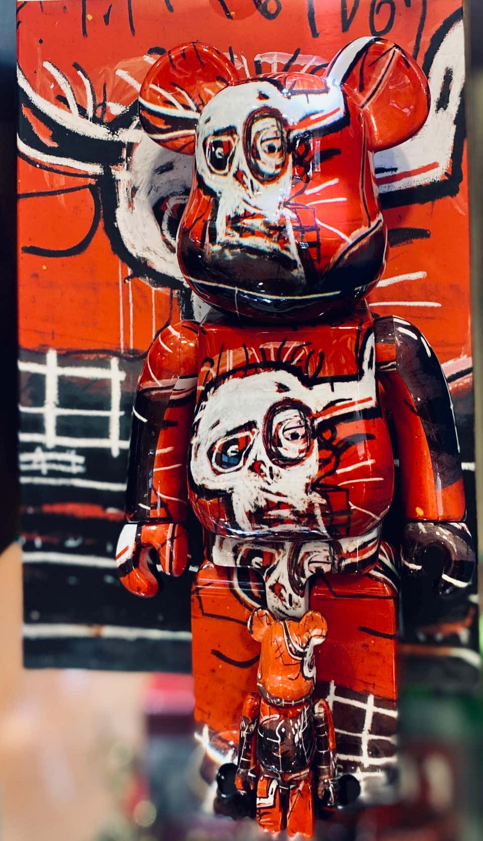 after Jean-Michel Basquiat - Basquiat Bearbrick 400% Companion (Basquiat BE@RBRICK) For Sale at