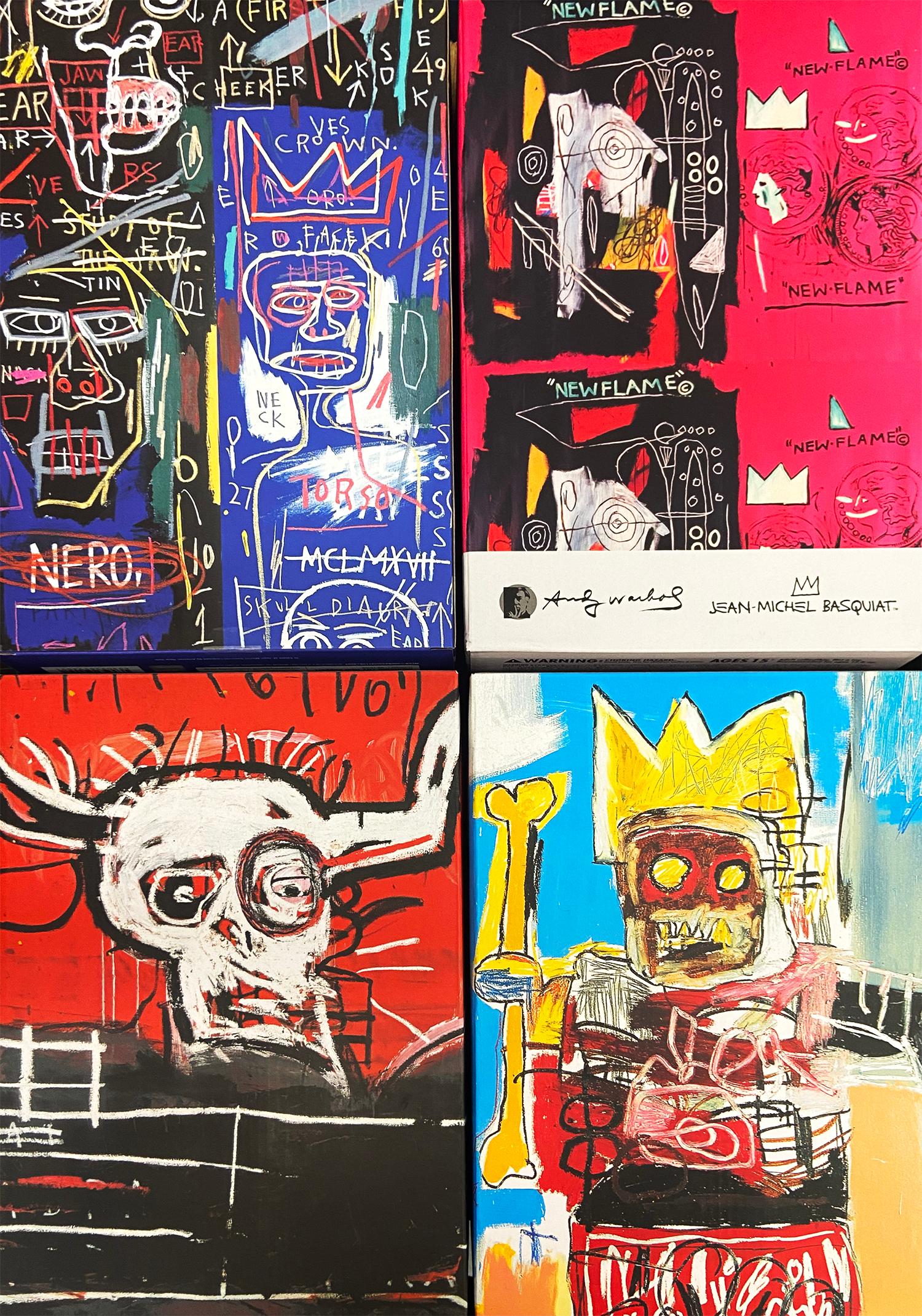Be@rbrick x Estate of Jean-Michel Basquiat 400% and 100%, set of 4  For Sale 10