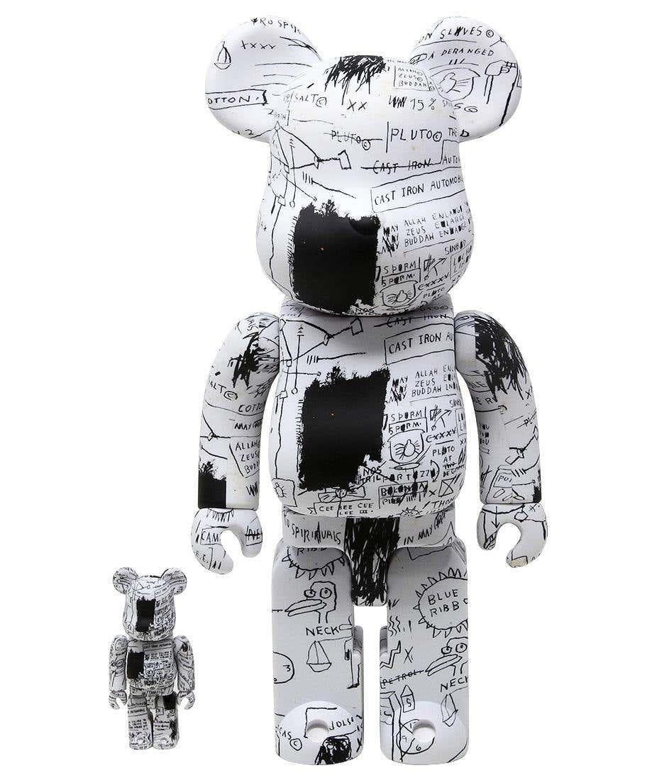 Juego de 4 compañeros Basquiat Bearbrick 400% (Basquiat BE@RBRICK) - Print Arte pop de (after) Jean-Michel Basquiat