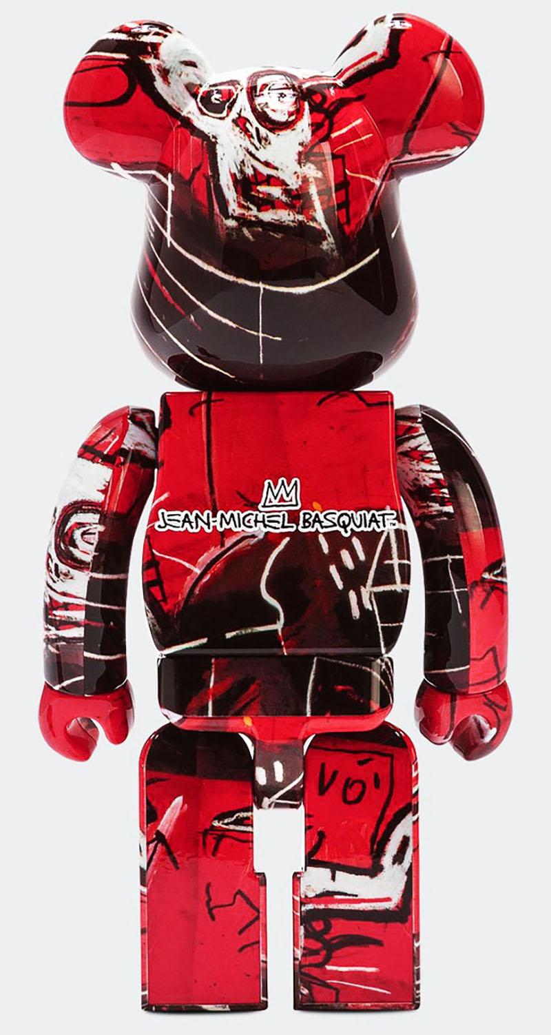 Juego de 4 compañeros Basquiat Bearbrick 400% (Basquiat BE@RBRICK) en venta 1